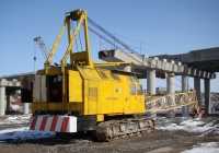 Кран RDK-250.2. Симферополь, строительство эстакады на объездной в районе Дубков.