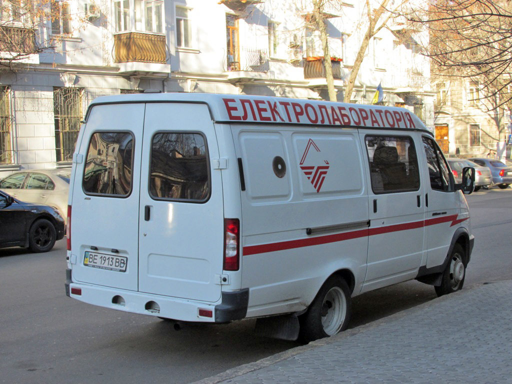 Электролаборатория типа ЭТЛ-35 на базе ГАЗ-27052 "Газель". Николаев, улица Фалеевская