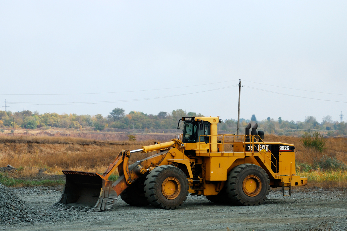 Фронтальный погрузчик Caterpillar 992G. Днепропетровская область, Кривой Рог, Дробильная Фабрика №4, НКГОК, ПАО «АрселорМиттал Кривой Рог»