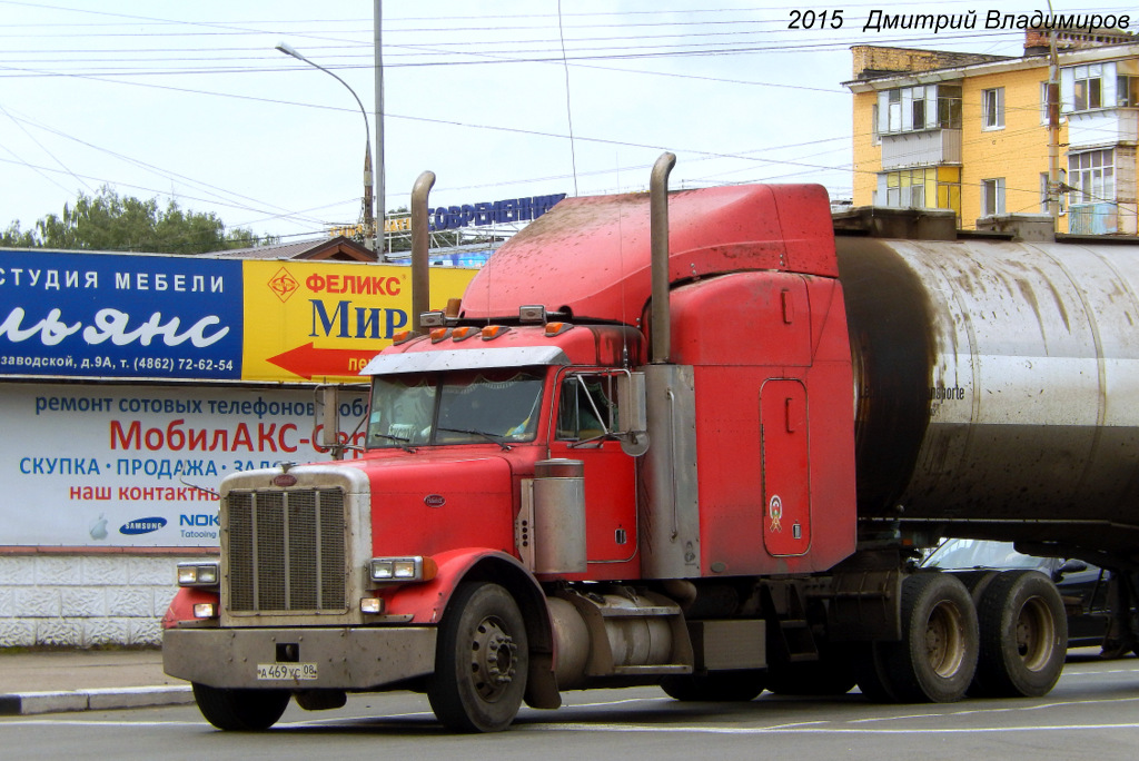 Седельный тягач Peterbilt 379 # А 469 УС 08. Орёл, Маслозаводской переулок