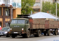 Бортовой грузовик МАЗ-5335 #Е 047 МС 31 с прицепом. Орёл, улица Розы Люксембург