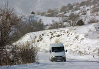 Фургон Mercedes-Benz Sprinter #В 781 ОА 82. Крым, шоссе Алушта - Феодосия, близ Весёлого