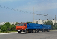 КамАЗ-53212 с двухосным прицепом #CS AD 585. Приднестровье, Бендеры, улица Ермакова, путепровод