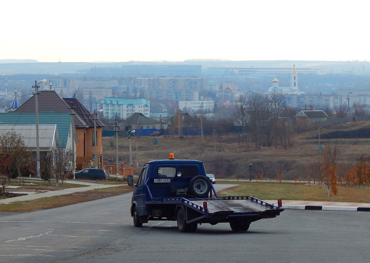 Эвакуатор на шасси ГАЗ-3302* "Газель" #Н 085 ТК 31. Белгородская область, г. Алексеевка, Лесная улица