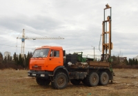 Буровая установка ПБУ-2 на шасси КамАЗ-43114 #В 011 РС 161. Севастополь