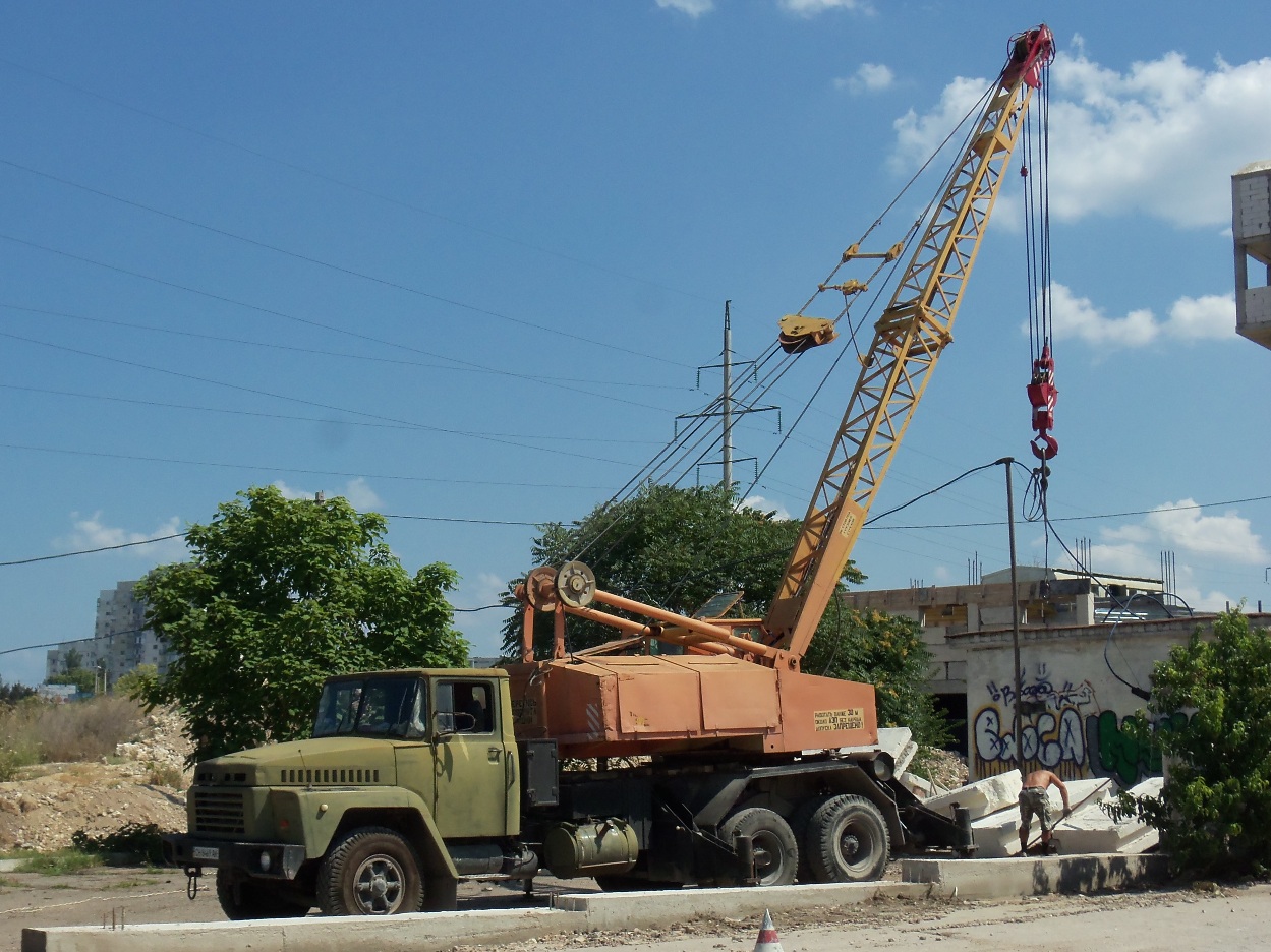 Кран КС-4561А-1 на шасси КрАЗ-250 #СН 8469 АК. Севастополь