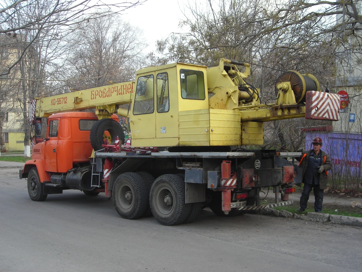 Кран КС-55712 на шасси КрАЗ-65053 #СН 5038 АН. Севастополь