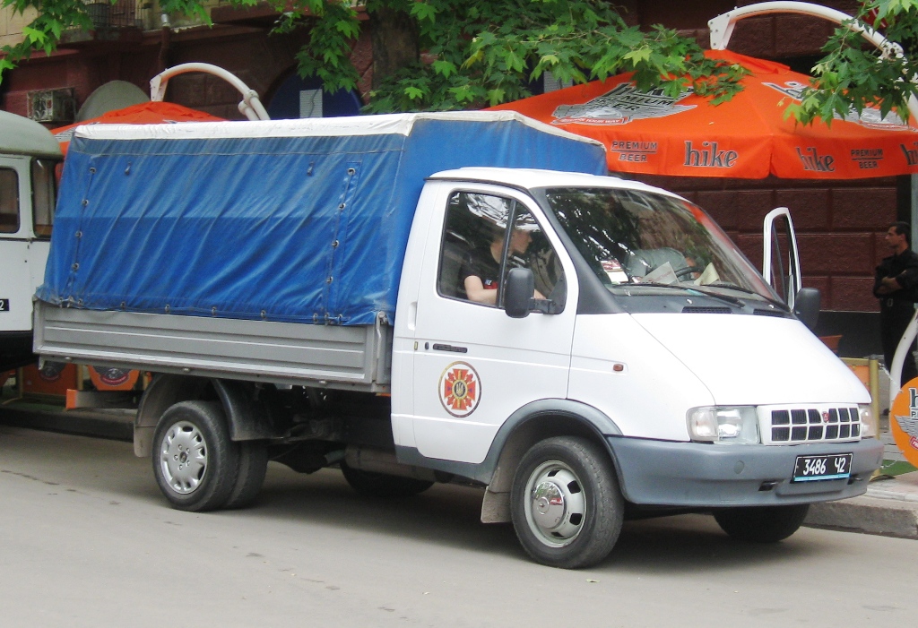Автомобиль МЧС  ГАЗ-3302 "Газель"  #3486 Ч2. Николаев, улица Советская