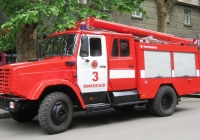 АЦ-40(43337­1)-63Б.02 на базе ЗиЛ-433371 #3419 Ч2. Николаев, улица Советская