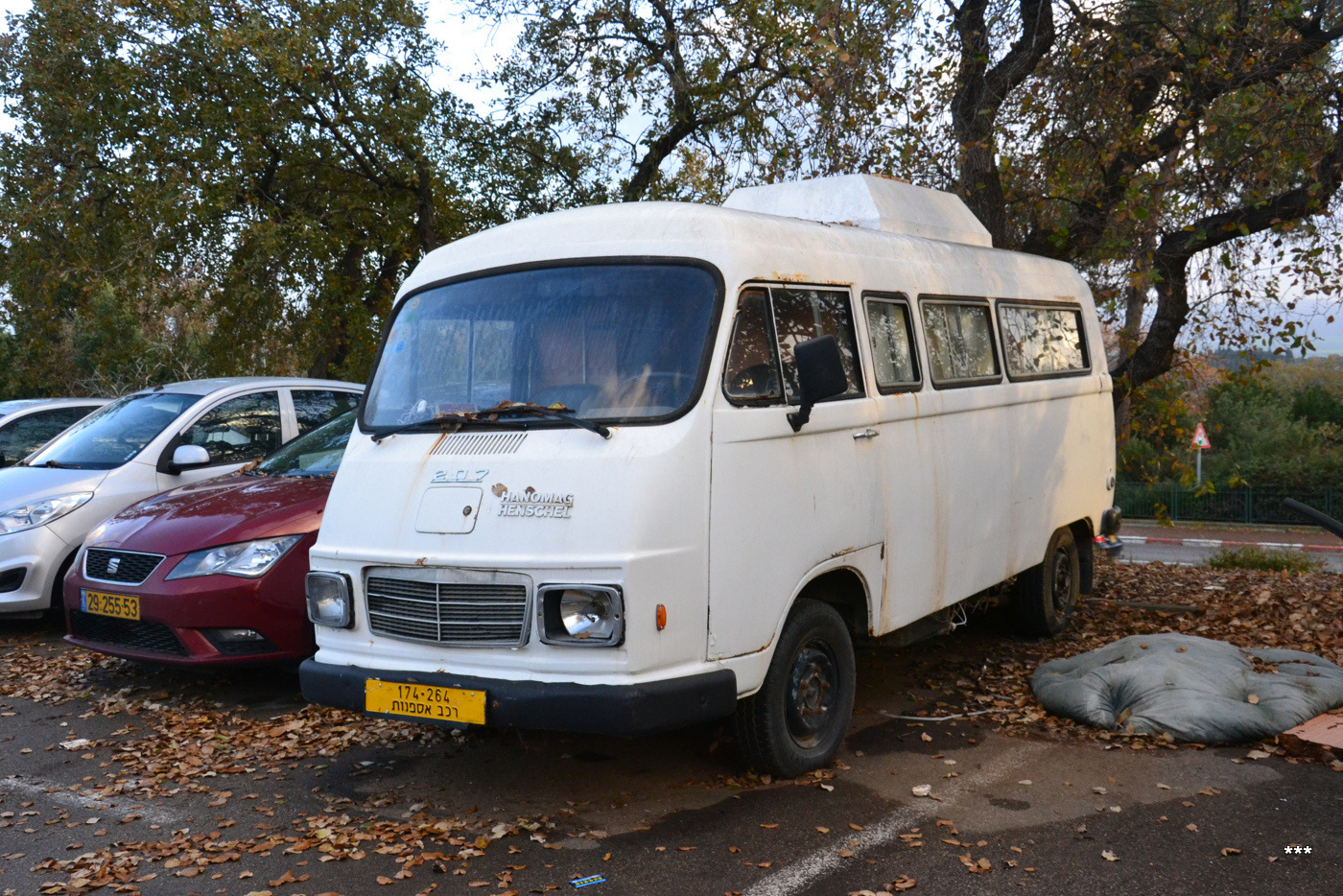 Микроавтобус Hanomag-Henschel F 25, #174-264 רכב אספנות. Израиль, Кирьят-Тивон 