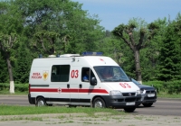 Автомобиль скорой помощи на базе FIAT Ducato #У 004 ХХ 24. Красноярский край, Железногорск, Советская улица