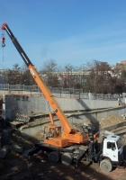 Кран КТА-32 на шасси МАЗ-6303А3. Севастополь