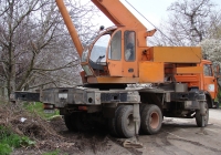 Кран МКТ-25 на шасси КамАЗ-55111 #СН 5985 АС. Севастополь