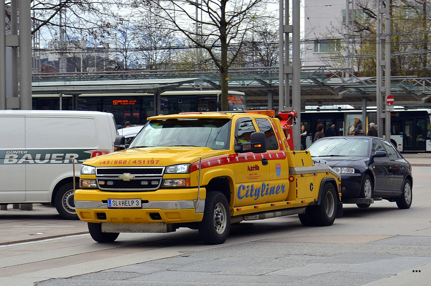 Эвакуатор на базе Chevrolet Silverado 3500, #SL Help 3. Австрия, Зальцбург 