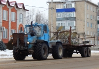 Трактор Т-150К # 0791 ЕС 31 с двухосным полуприцепом. Белгородская область, г. Алексеевка, улица Маяковского