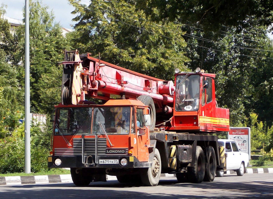 Автокран Lokomo A331NS #М 671 ТХ 31. Белгородская область, г. Алексеевка, улица Карла Маркса