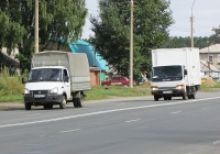 Бортовой автомобиль ГАЗ-3302-288 #В 941 УР 154 и фургон на шасси Isuzu Elf #К 665 УС 54. Новосибирск, улица Одоевского