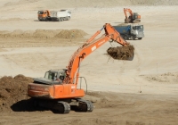 Экскаватор Hitachi Zaxis 210N. Севастополь, строительство электростанции