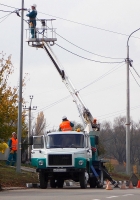 Автоподъёмник ПСС-131.17Э на шасси ГАЗ-3309 #М 732 СА 31. Белгородская область, г. Алексеевка, улица Ленина