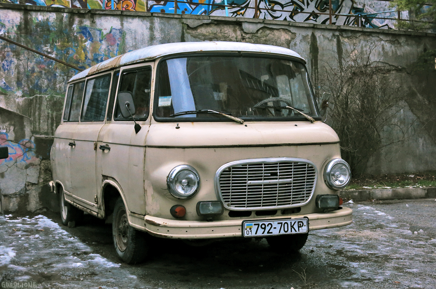 Микроавтобус Barkas B1000 #792-70 КР. Крым, Ялта, Красноармейская улица