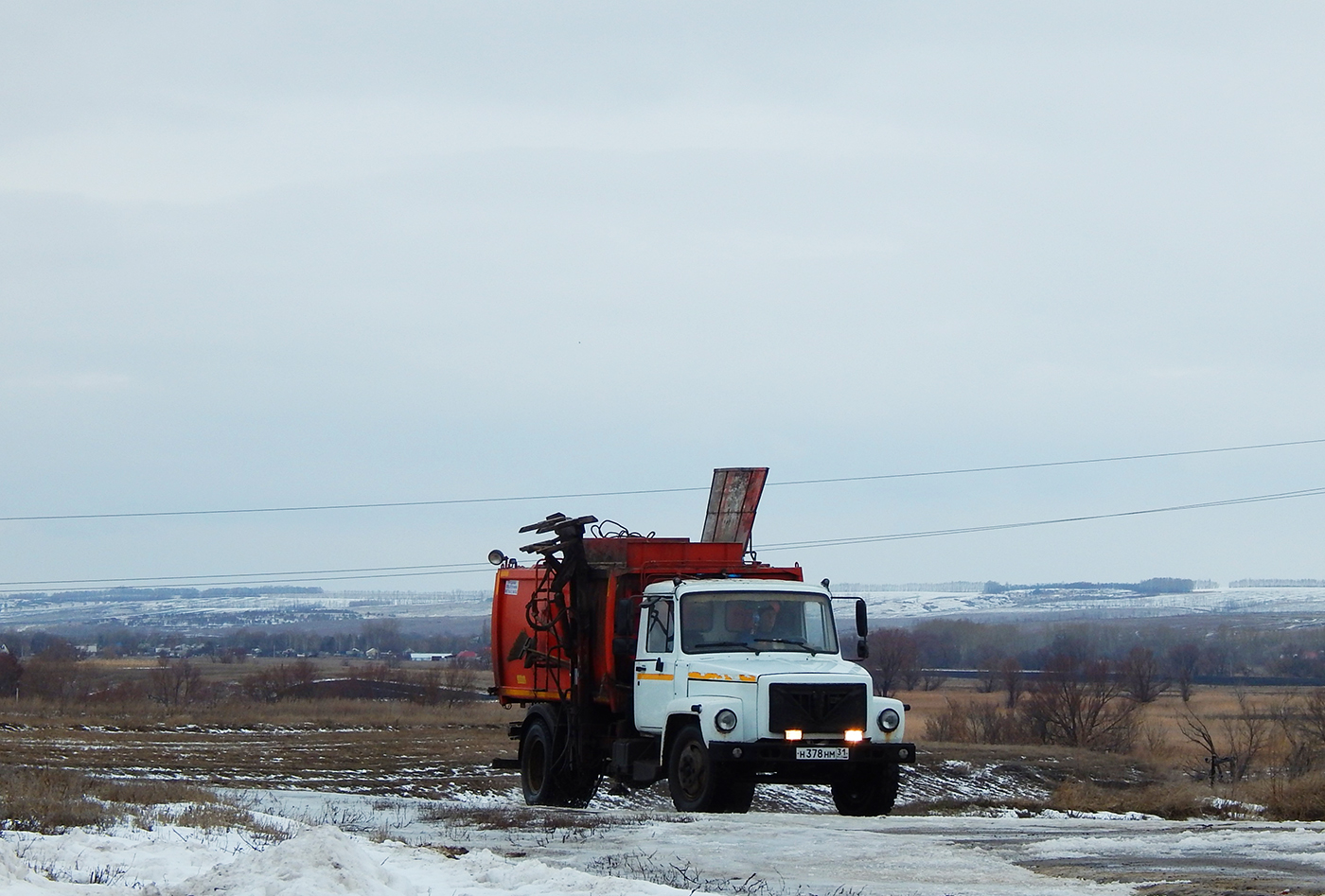 Мусоровоз КО-440-2 на шасси ГАЗ-3309*  #Н 378 НМ 31. Белгородская область, г. Алексеевка, улица Чапаева
