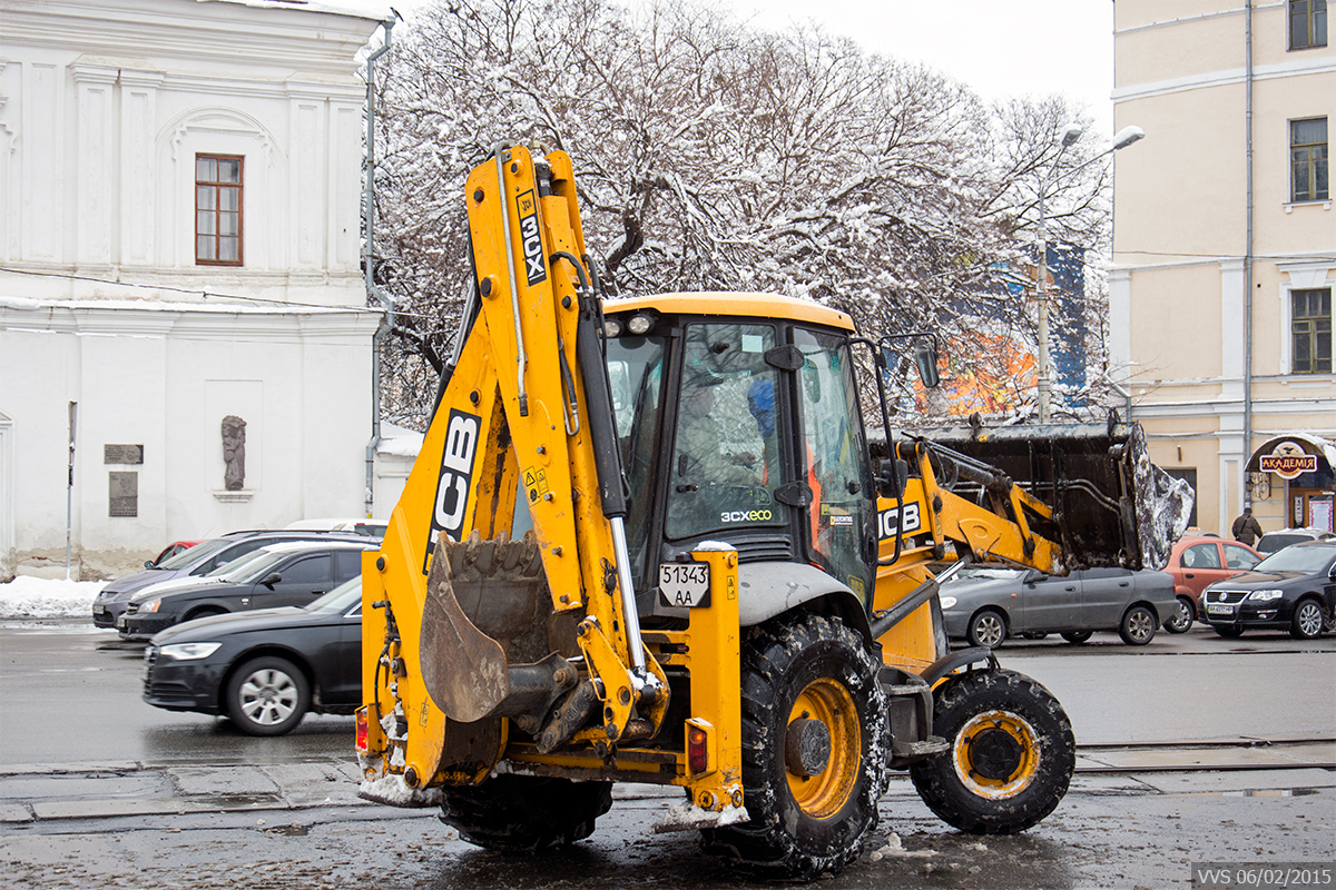 Экскаватор-погрузчик JCB 3CX #51343 АА. Киев, Контрактовая площадь