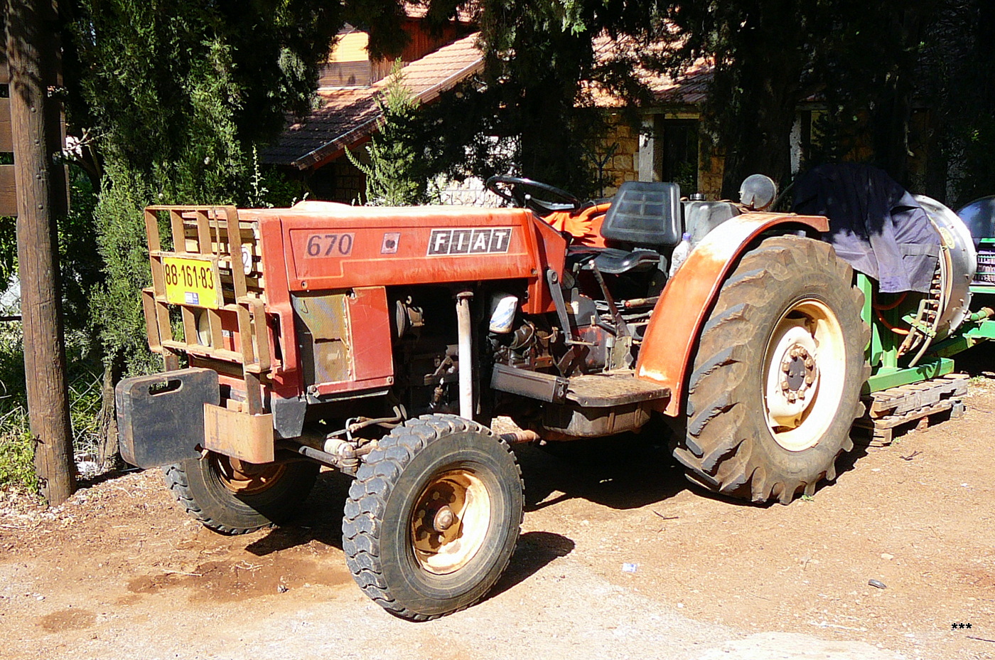 Трактор FIAT 670  #88-161-83. Израиль, Хайфа