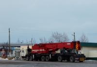 Автокран Lokomo A395NR #К 686 КК 31 с прицепом Lokomo P-140C #АК 6464 31. Белгородская область, г. Бирюч, автодорога Р-185 "Белгород - Павловск"