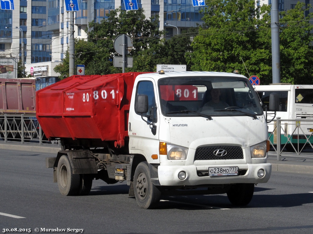 Мультилифт на шасси Hyundai HD78 #О 238 МО 777. Санкт-Петербург, улица Типанова