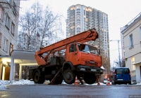 Автоподъёмник ПСС-141.28Э на шасси КамАЗ-43253 #АА 5981 НО. Киев, Голосеевский проспект