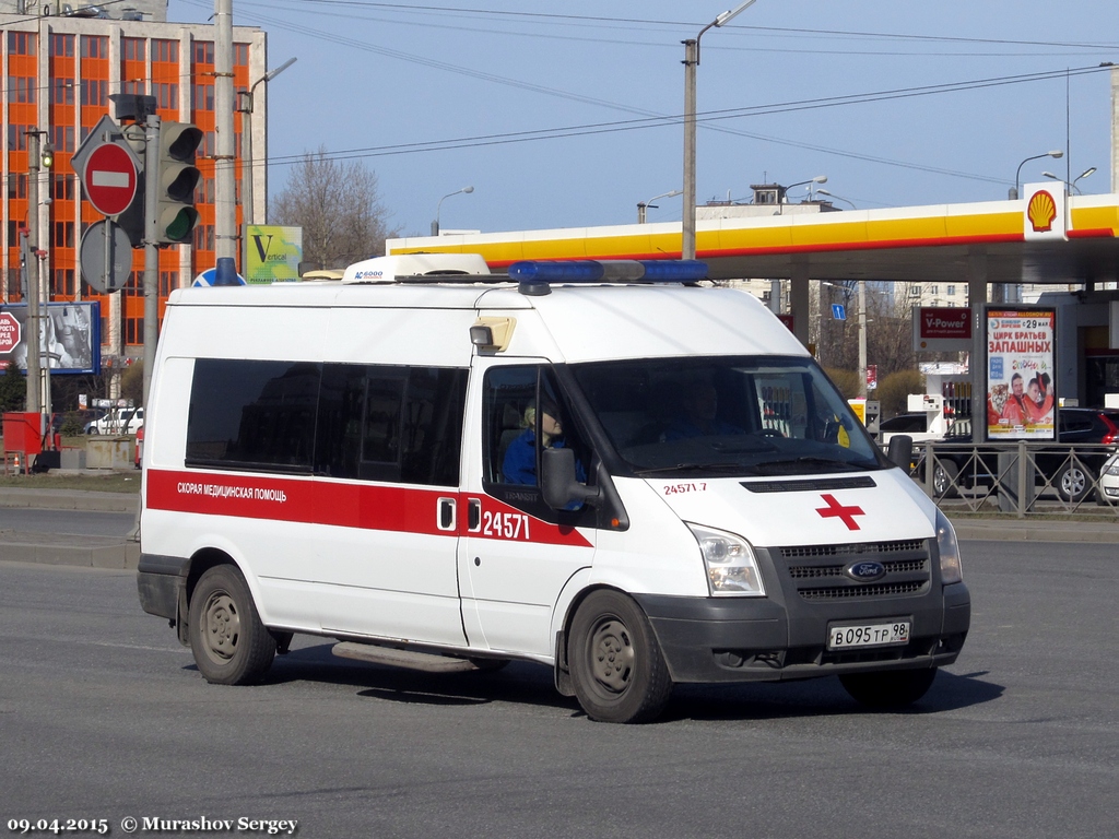 АСМП  Самотлор-НН-3840-01 на базе Ford Transit* #В 095 ТР 98, парк. № 24571. Санкт-Петербург, площадь Конституции