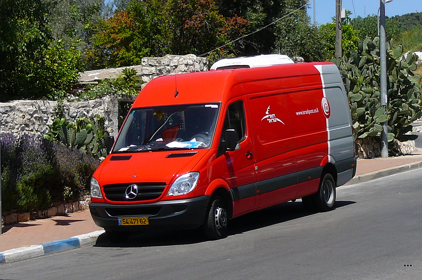 Фургон почты Израиля Mercedes-Benz Sprinter #54-471-62. Израиль, Хайфа 