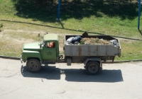 Мусоровоз КО-413 на шасси ГАЗ-53* переделанный в самосвал. Крым, Керчь
