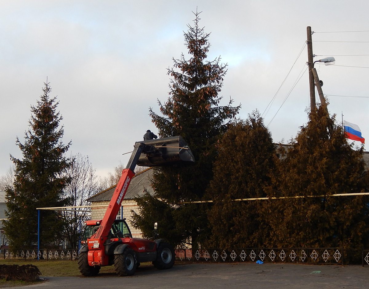 Телескопический погрузчик Manitou #9726 КК 46. Курская область, Беловский район, с. Пены