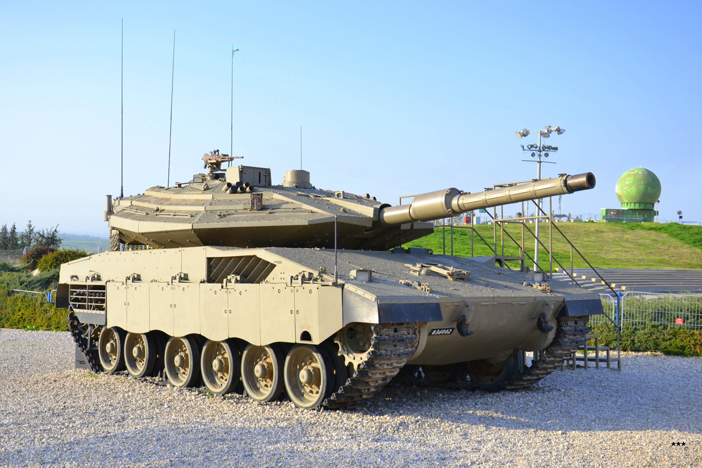 Танк "Меркава" Mk.4. Израиль, Латрун, музей бронетехники