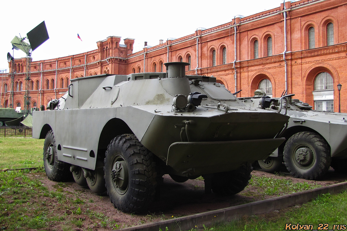 Боевая машина 9П133 противотанкового ракетного комплекса 9К14 "Малютка П" на базе БРДМ-2. Санкт-Петербург, Музей артиллерии, инженерных войск и войск связи