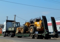 Транспортировка погрузчика Амкодор-342В на полуприцепе. Воронежская область, г. Острогожск, улица Кирова