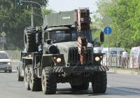 Автокран КС-3574М на шасси Урал-5557-30 #7083 ЕА 15. Новосибирская область, Бердск, Вокзальная улица