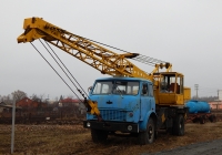Автокран СМК-101 на шасси МАЗ-5334. Белгородская область, г. Бирюч, улица Маркина