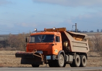 Комбинированная дорожная машина на базе КамАЗ-55111 #Е 179 СХ 31. Белгородская область, Алексеевский район, автодорога Р-185 "Белгород - Павловск"