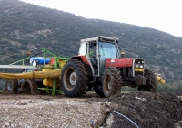 Трактора Landini Powerfarm 110 и Massey Ferguson MF 399. Израиль, Хайфский округ