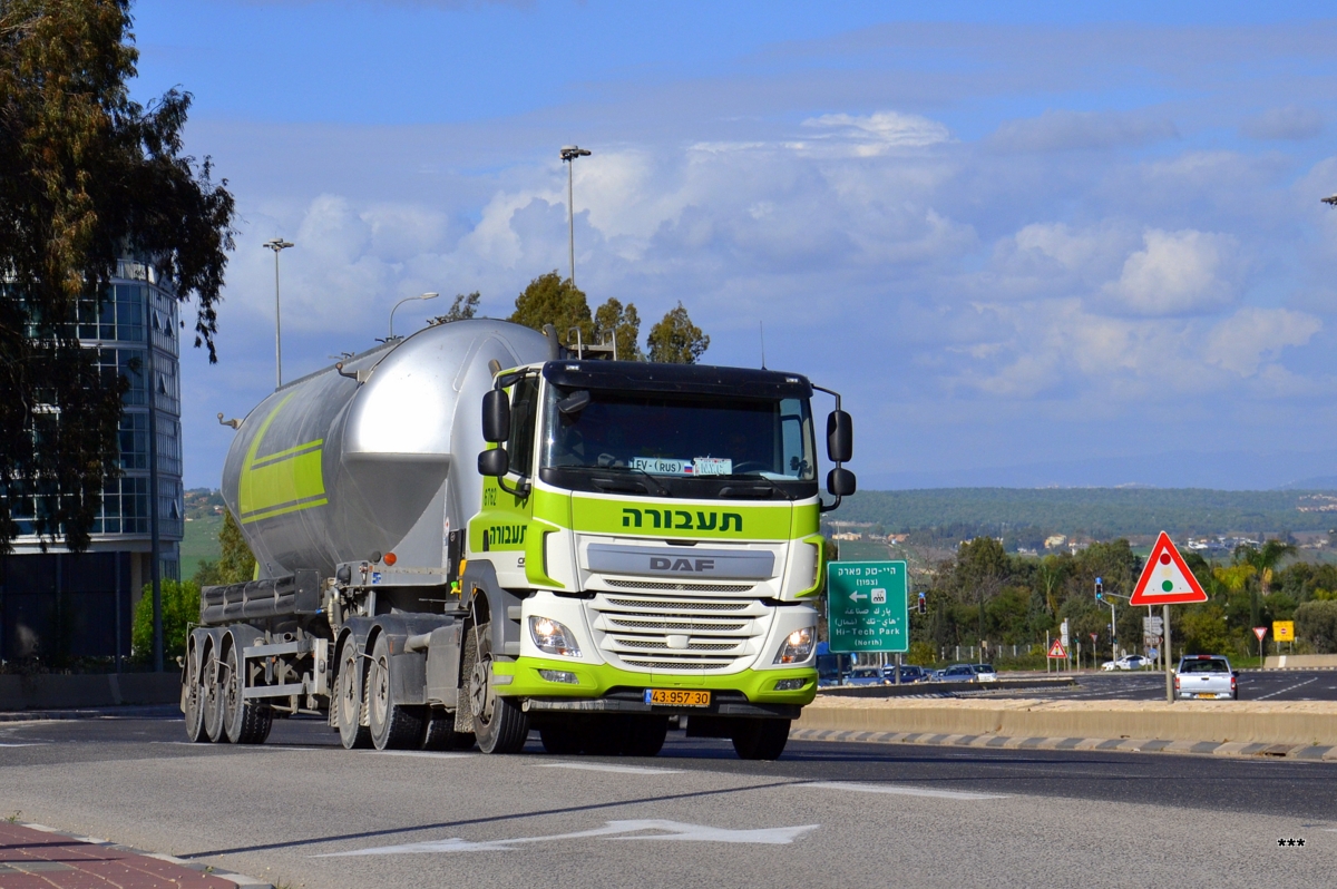 Седельный тягач DAF CF Euro6 #43-957-30. Израиль, Хайфский округ, шоссе 70