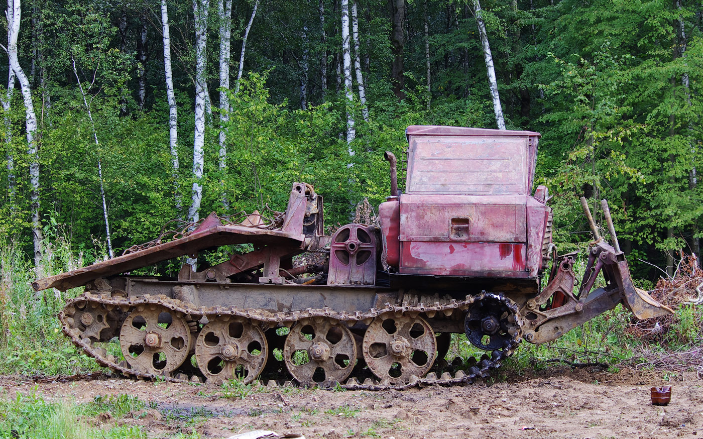 Трелёвочный трактор ТДТ-55А. Московская область