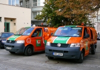 Мусоровозы на базе Volkswagen Transporter T5  #3A8 0908 и #7A3 4374. Чехия, Прага