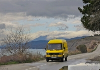Фургон Mercedes-Benz T1 #А 497 ОО 82. Крым, Морское, шоссе Алушта - Феодосия