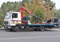 Эвакуатор Чайка-Сервис 2784RJ на шасси МАЗ-4371 с КМУ Amco Veba 816T #258 AY 02 Службы спасения г. Алматы. Алматы, улица Жубанова