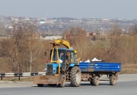 Грейферный погрузчик ПЭ-Ф-1БМ на базе трактора МТЗ-82* "Беларусь" с двухосным прицепом типа 2ПТС-4. Белгородская область, г. Старый Оскол, проспект Губкина