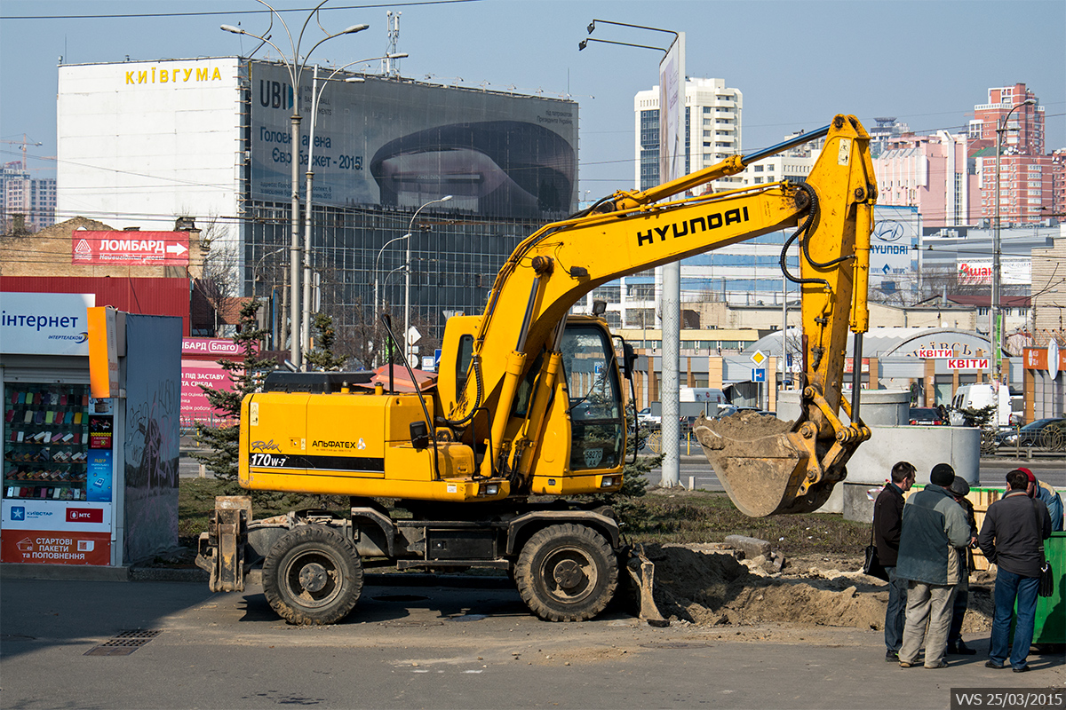 Экскаватор Hyundai Robex 170W-7 #58270 АА. Киев, Московская площадь
