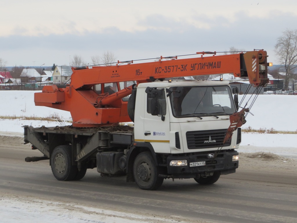 Автокран КС-3577-3К "Угличмаш" #М 321 КТ 45 на шасси МАЗ 5340В2-427-000,. Курган, улица Климова