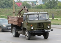 Автосамосвал ГАЗ-САЗ-3511 с КМУ на шасси ГАЗ-66-31 #В 664 ЕМ 45. Курган, улица Климова